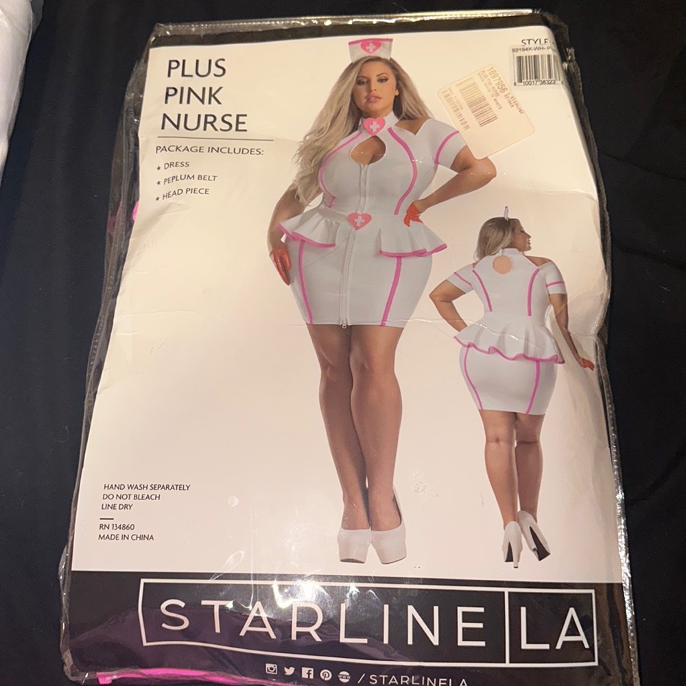 Dolls Kill (Starline) Plus Pink Nurse Costume